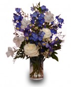 BLUE & WHITE IT'S A BOY Flower Vase