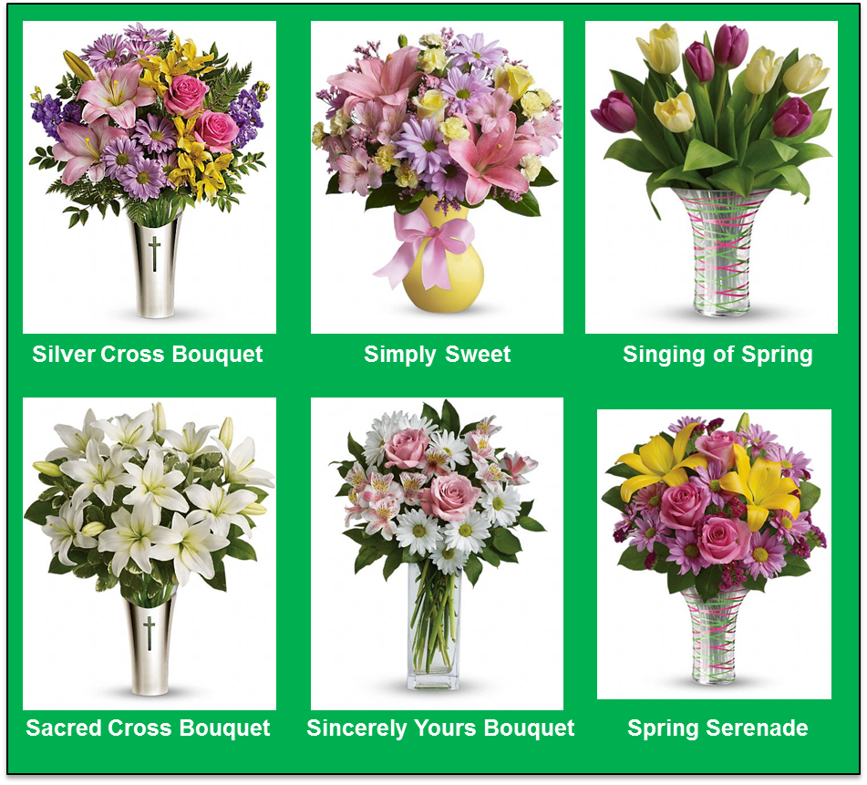 Check out our new Easter Flowers and Spring Flowers.